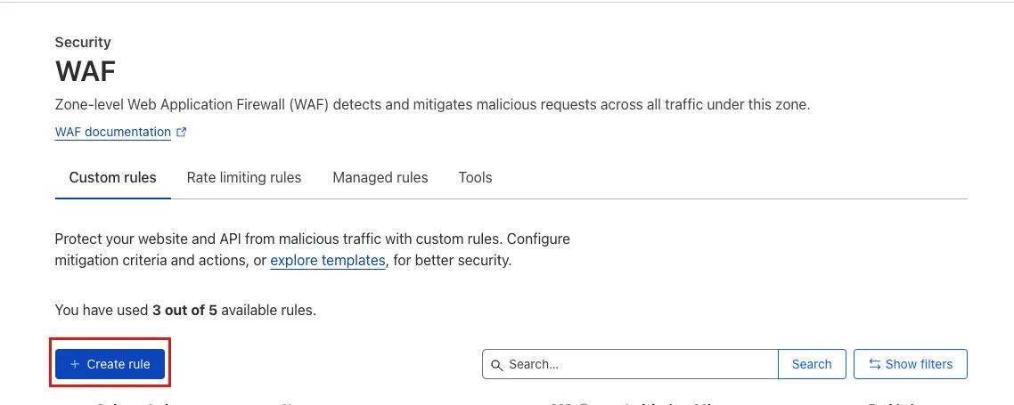 วิธีการ Block Traffic Country ใน Cloudflare